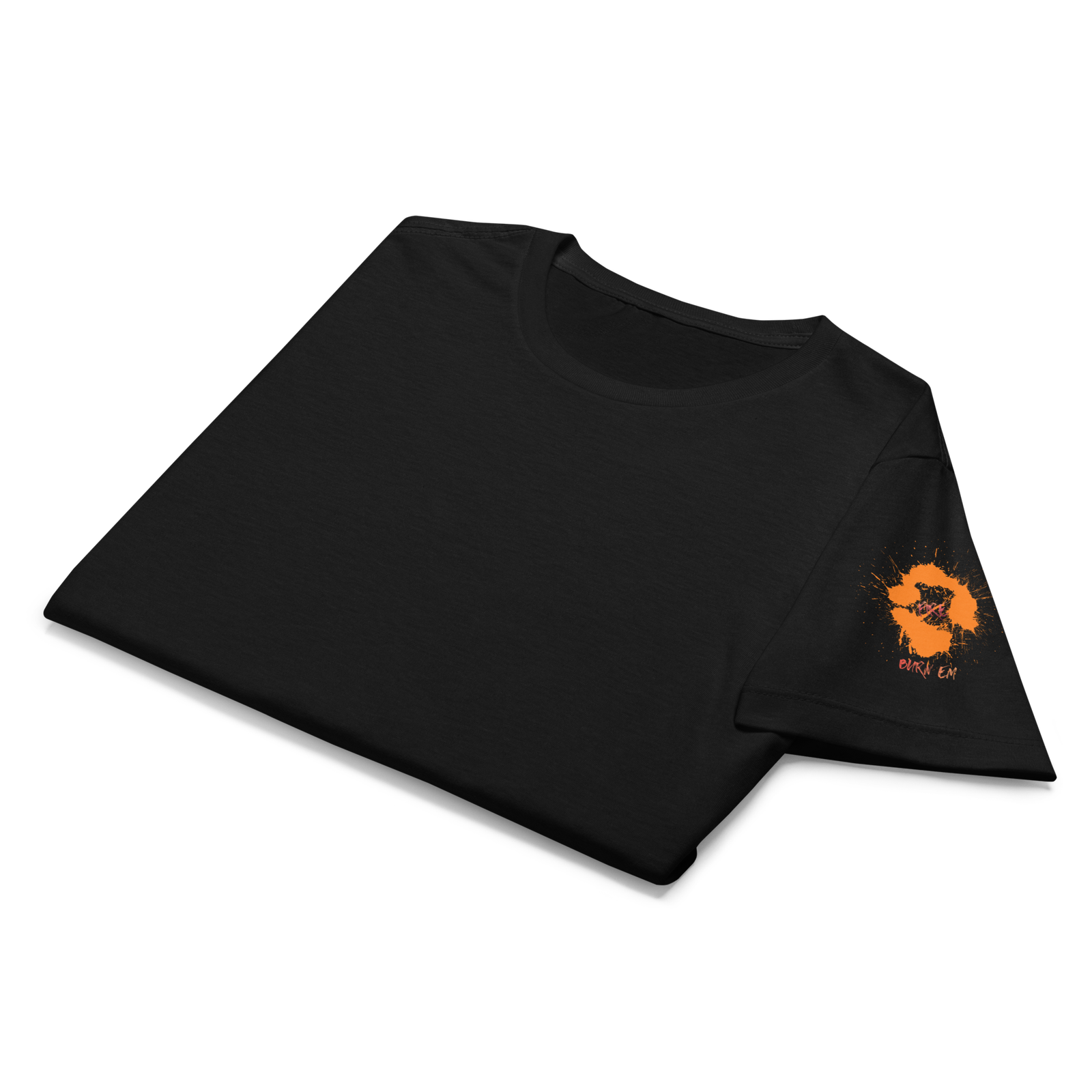 Fire 'em Short Left Printed Badge Sleeve Basic Tee Shirt. - Image 16