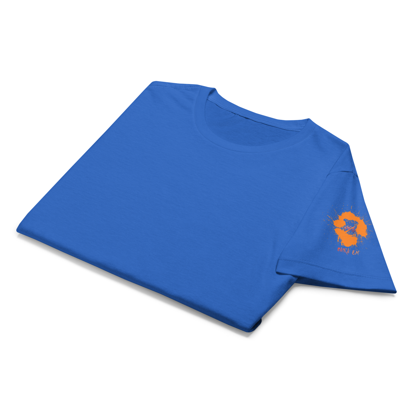 Fire 'em Short Left Printed Badge Sleeve Basic Tee Shirt. - Image 10