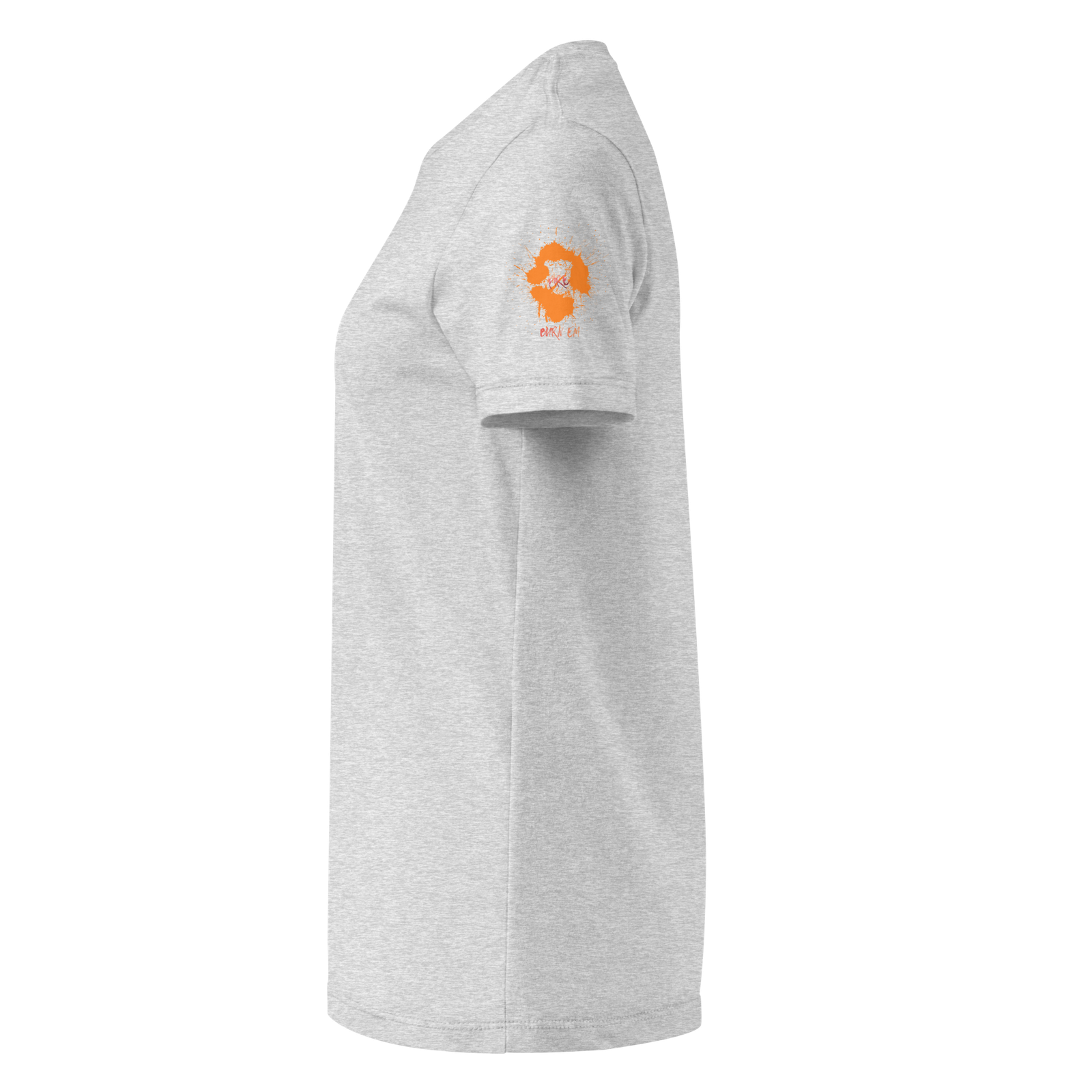 Fire 'em Short Left Printed Badge Sleeve Basic Tee Shirt. - Image 19