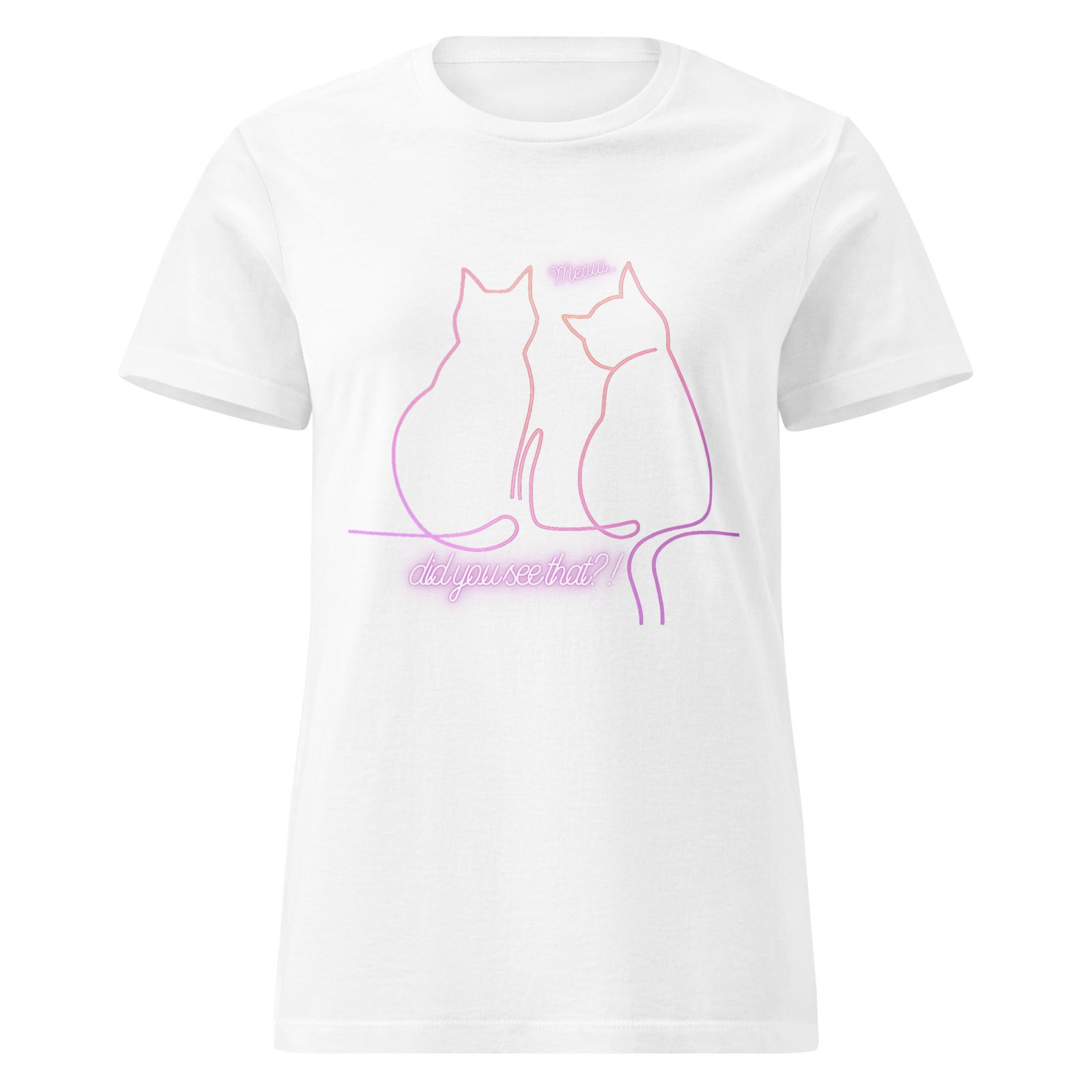 Meow Did you see that! Cute Cat Shirt - Image 4