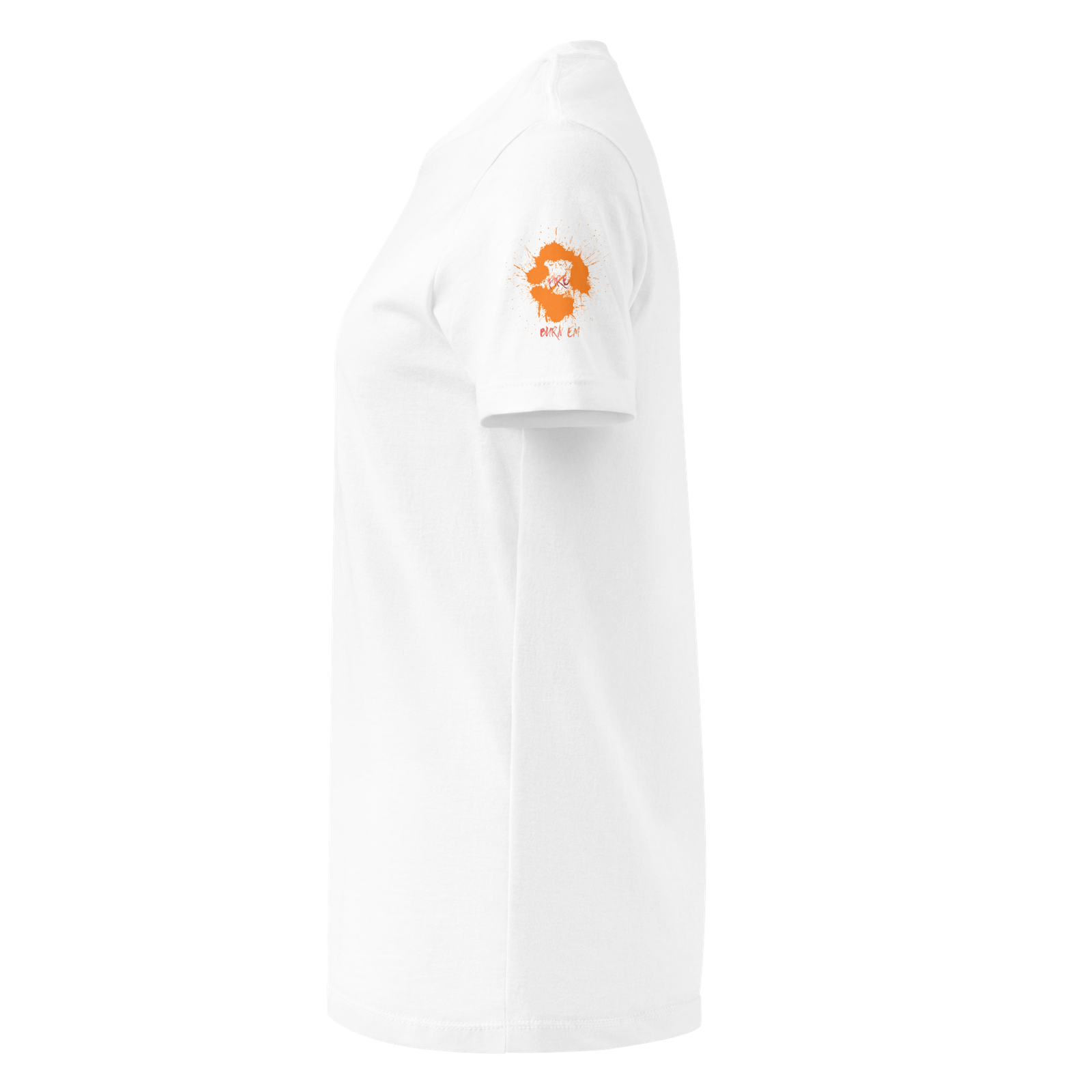 Fire 'em Short Left Printed Badge Sleeve Basic Tee Shirt. - Image 18